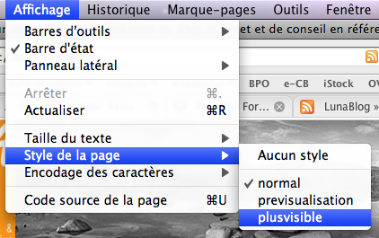 changement de style dans Firefox