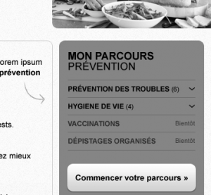 Prototype graphique d'un espace de navigation Web