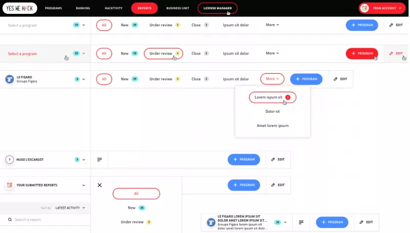 Design system Yes we Hack