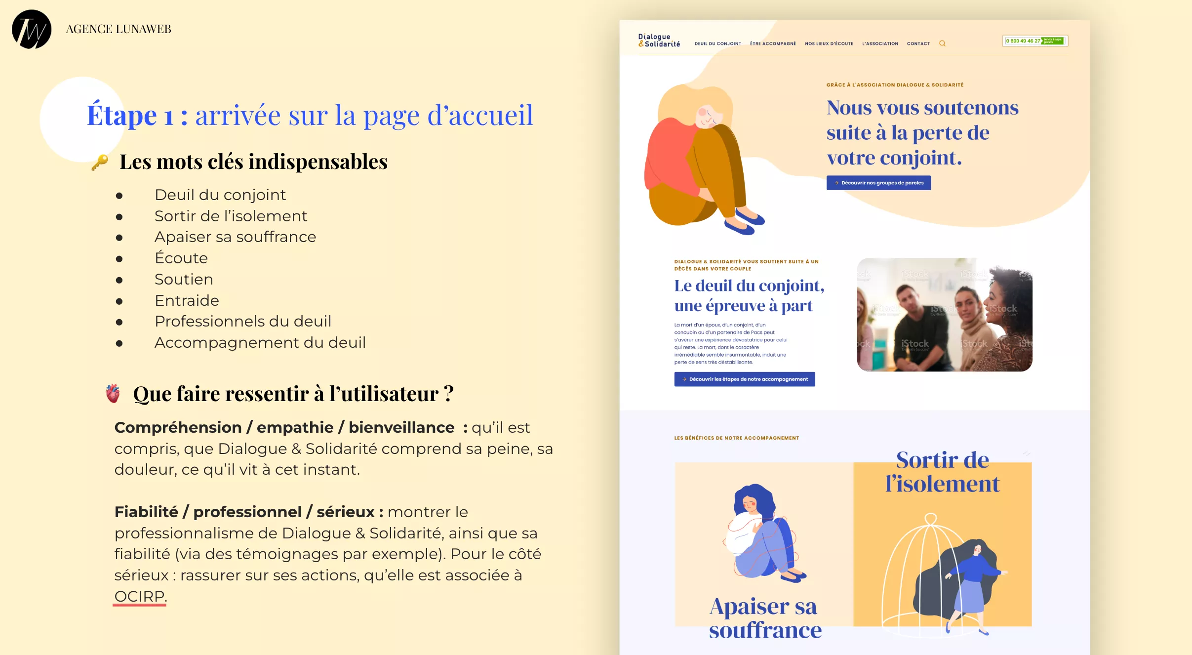 Mots clés à placer sur le site de dialogue et solidarité